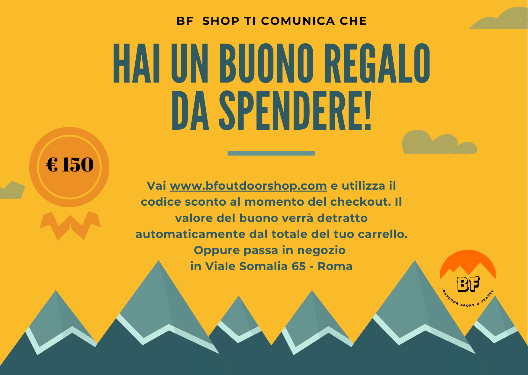 Buono regalo -Gift Card - BF Mountain Shop