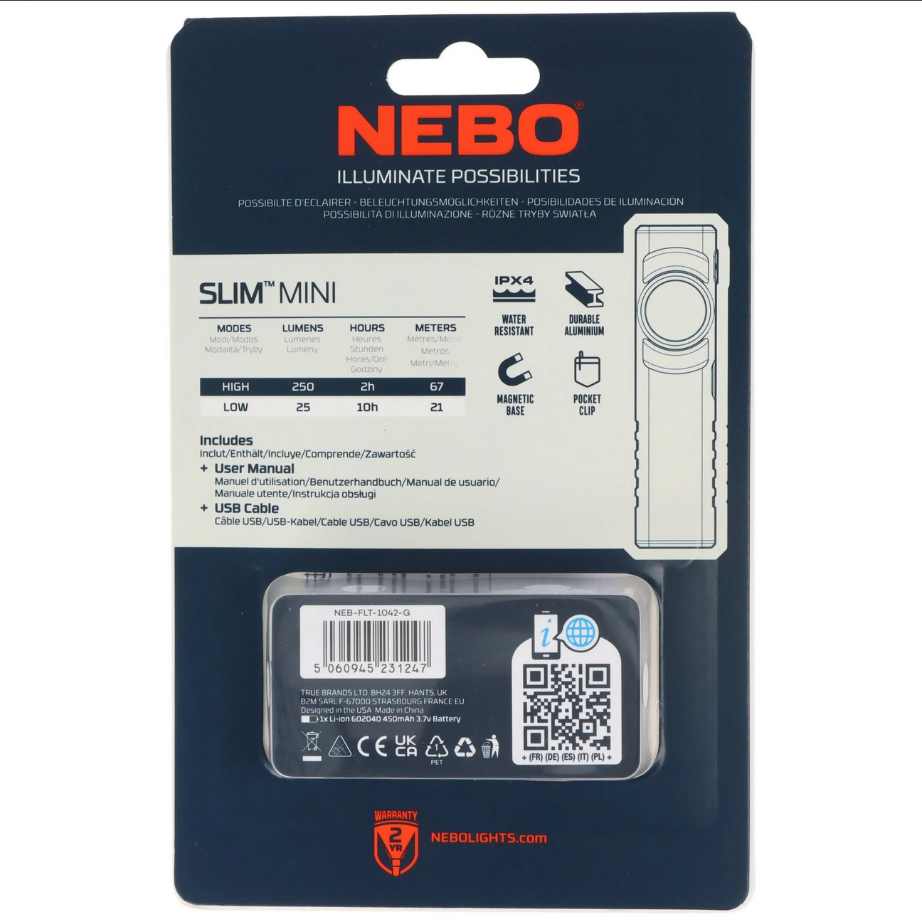 SLIM MINI 250 Lumens - NEBO
